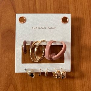 ❌SOLD❌American eagle hoop earring set